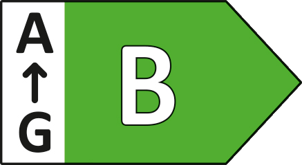 Energieeffizienzklasse B Label