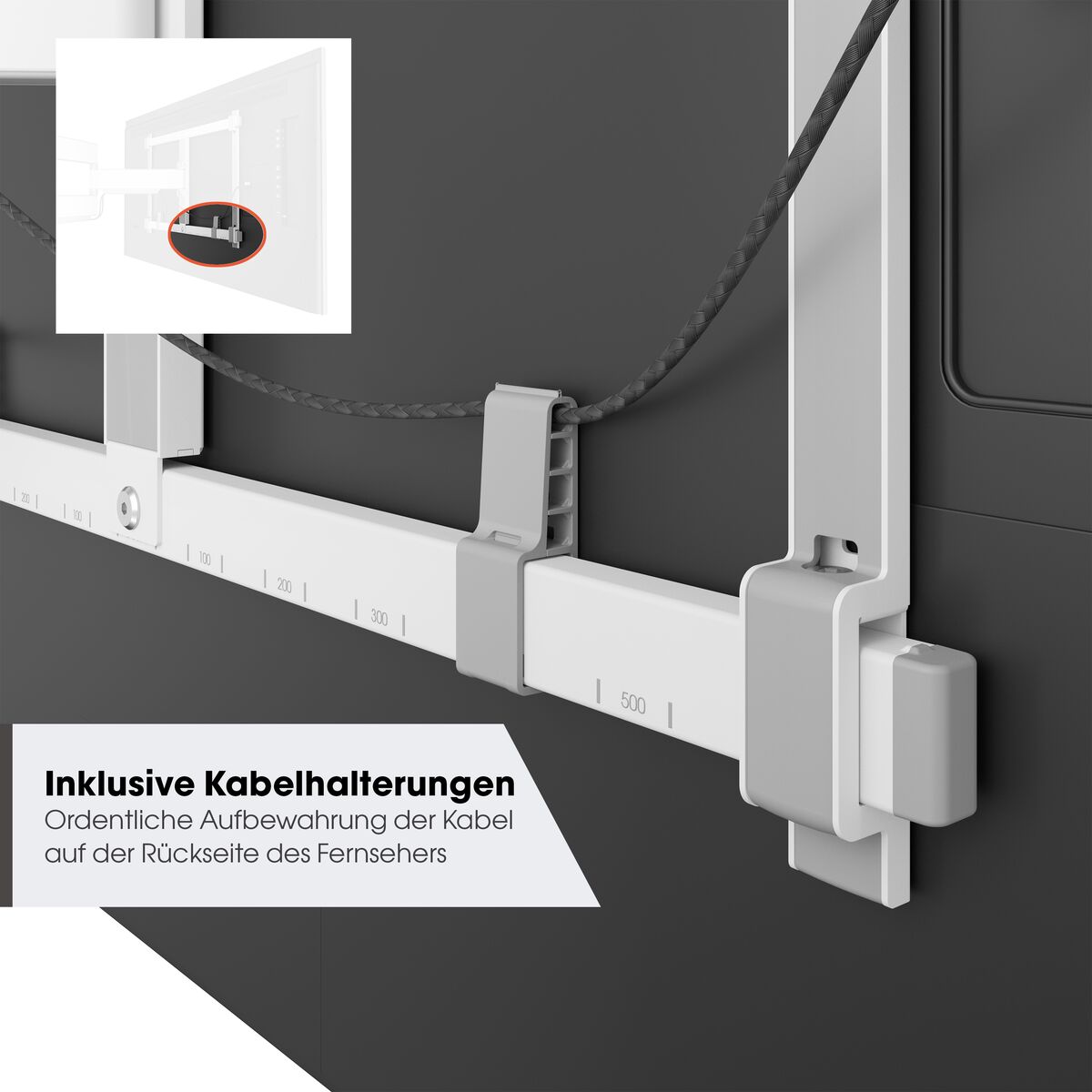 Vogels ELITE TVM5645 Schwenkbarer TV-Wandhalter für Geräte von 40"-77"