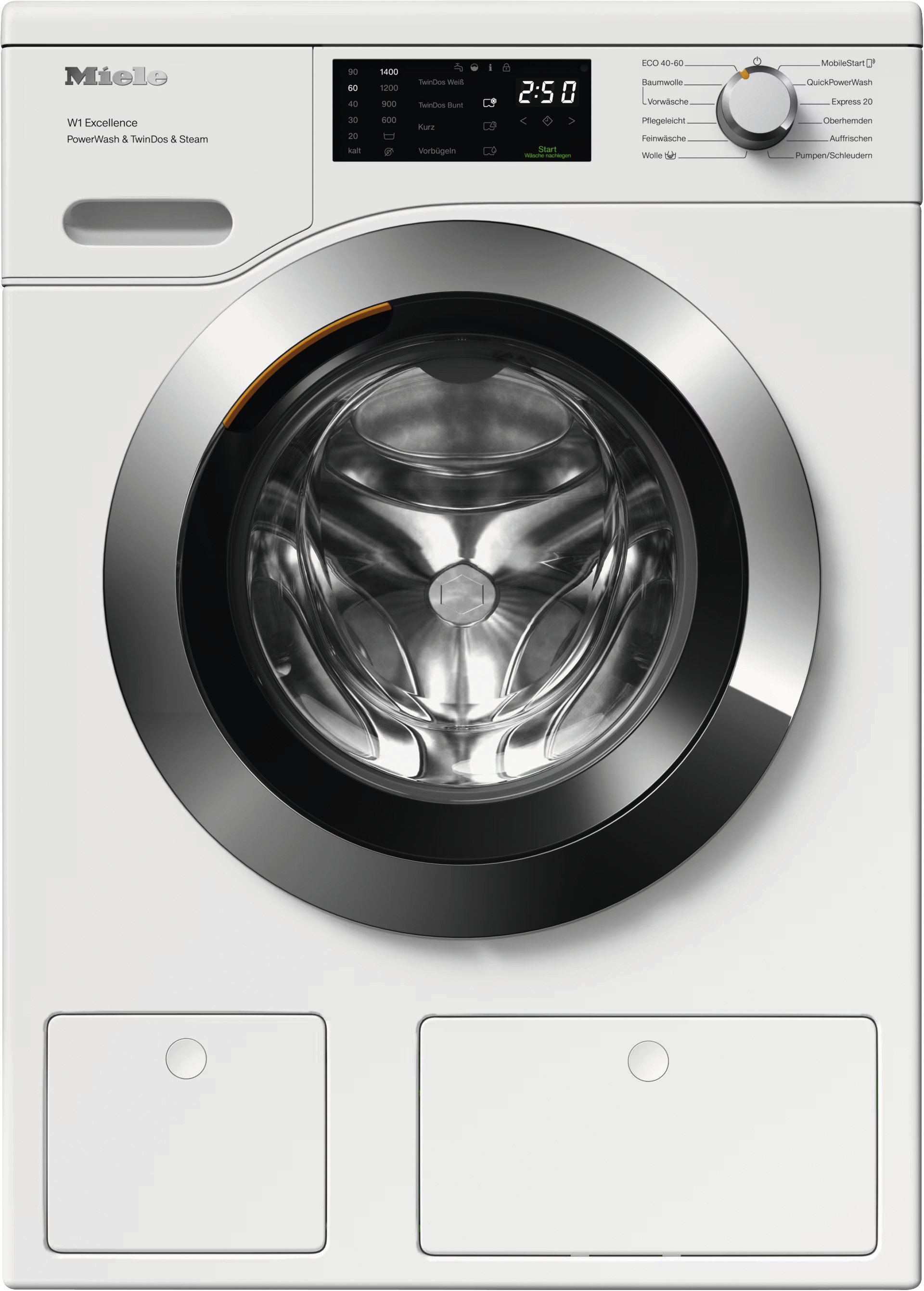 Miele WEG 885 WPS | W1 | 9 kg | QuickPowerWash | SteamCare | TwinDos | EEK A